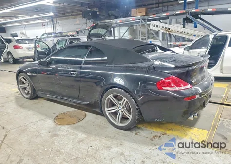 2007 BMW M6 z USA, uszkodzony, nr VIN WBSEK93577CS32284